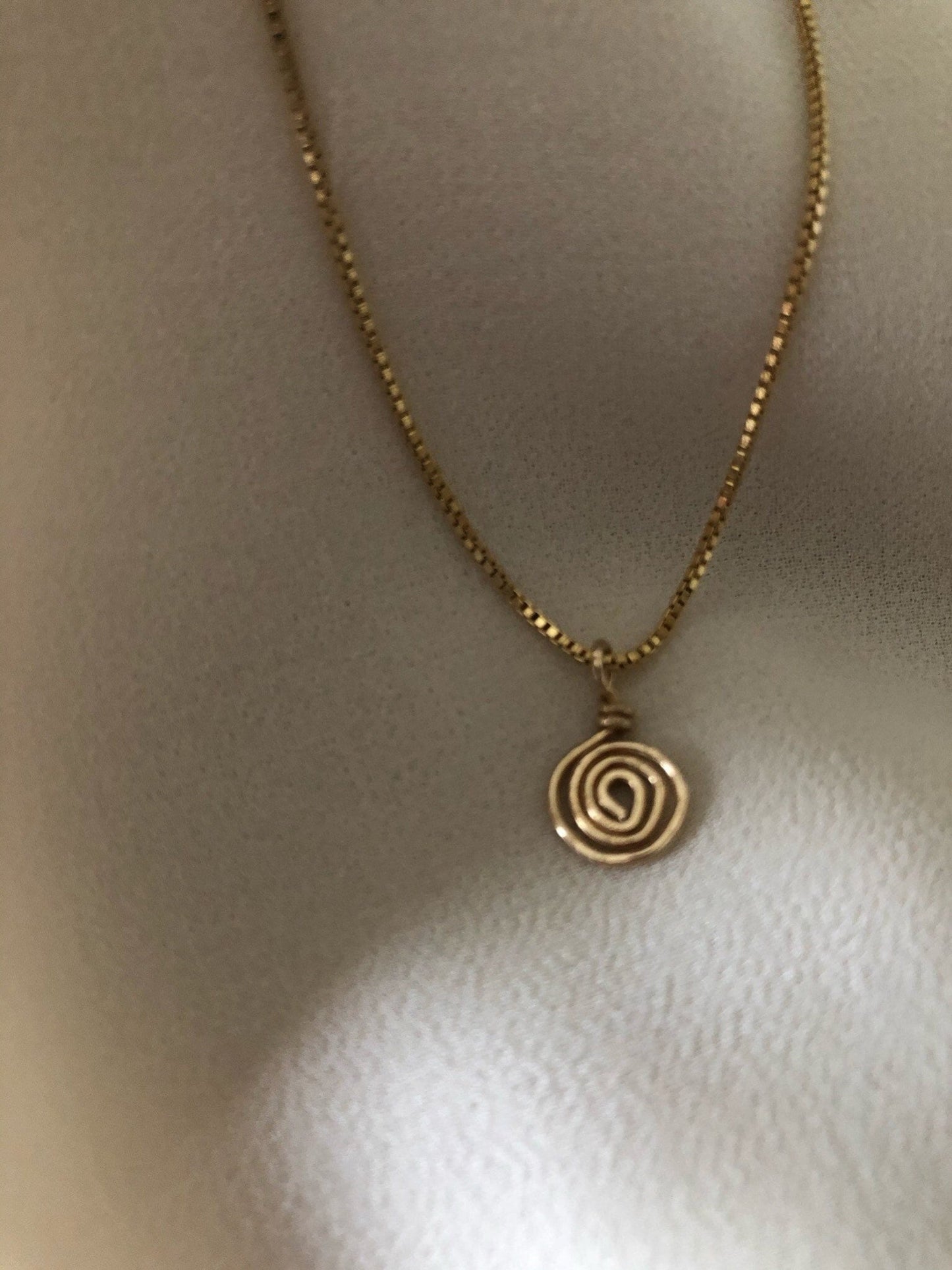 NEZ Spiral Gold Necklace