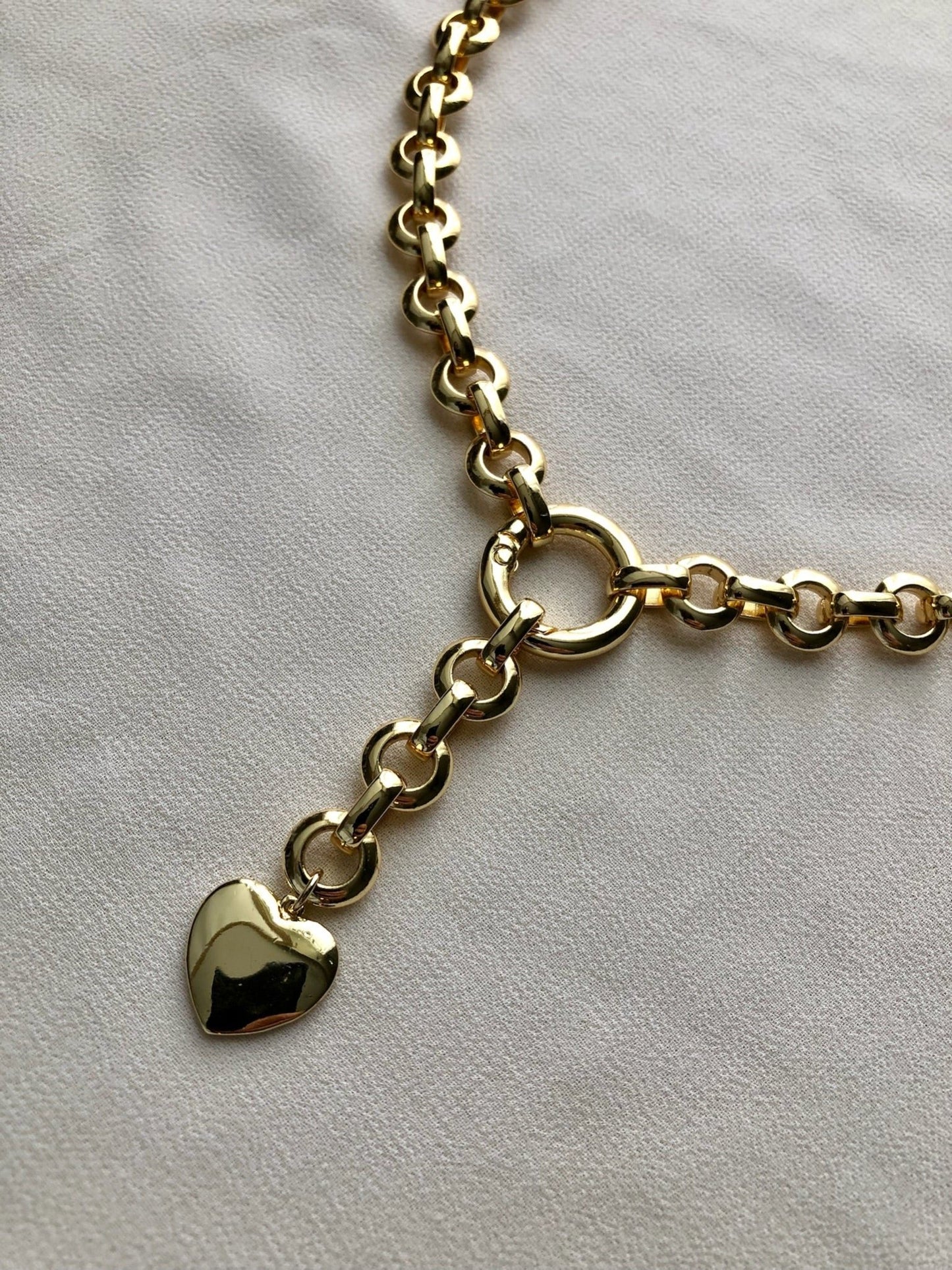 PAIGE Long Heart Necklace