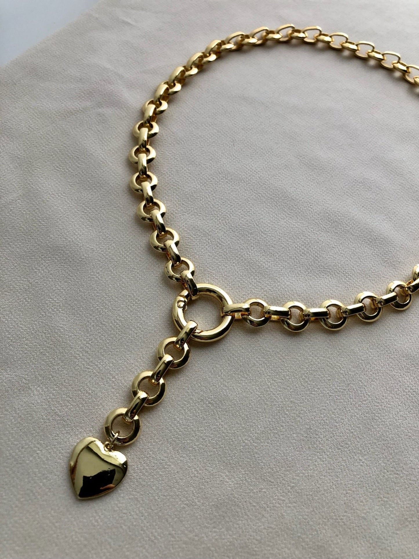 PAIGE Long Heart Necklace