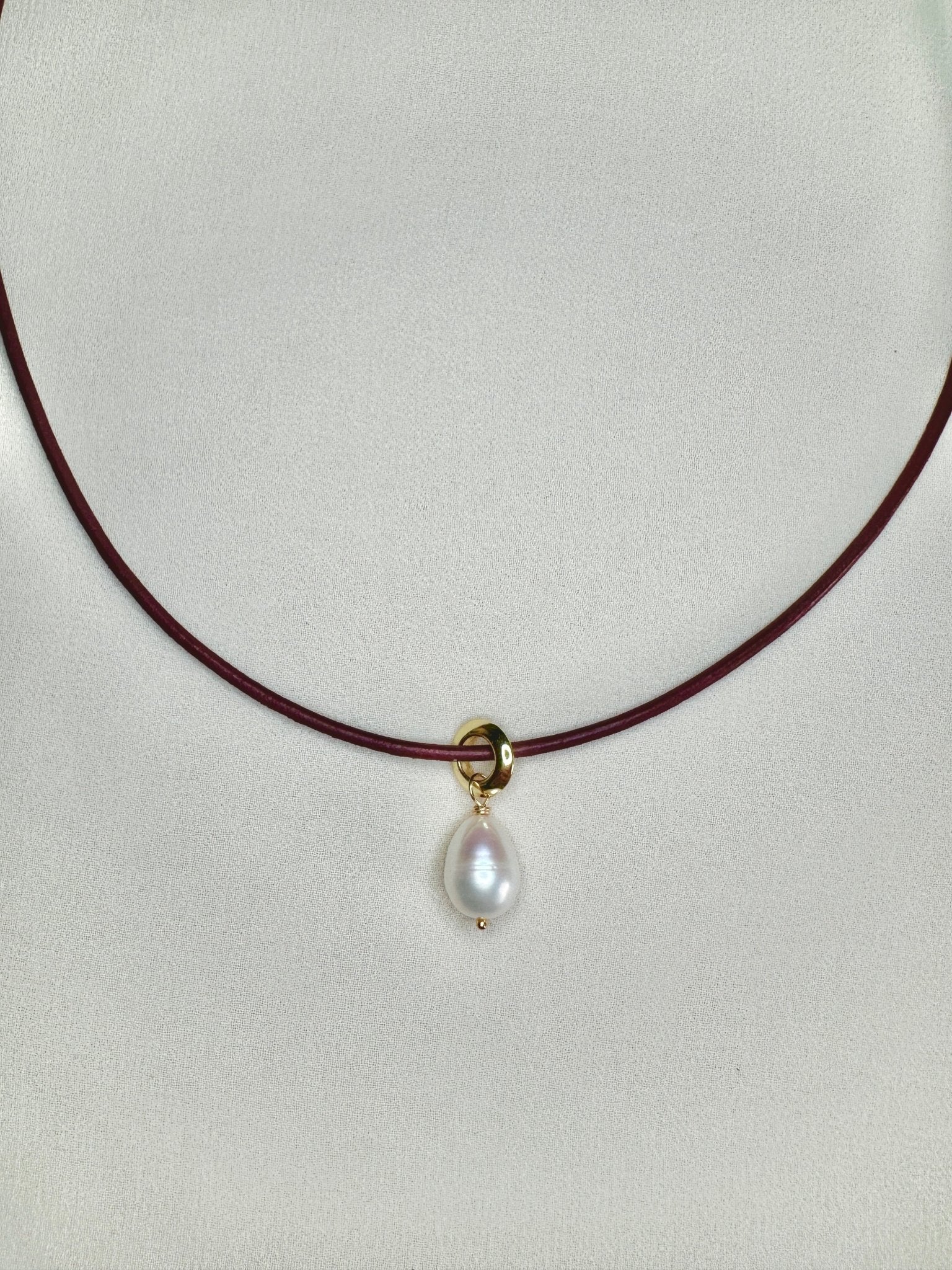Handmade pearl necklace by Standing O