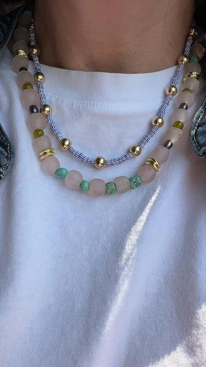 LOREN STRIPED NECKLACE