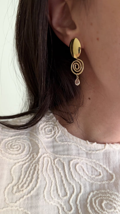 GAEL SPIRAL EARRINGS