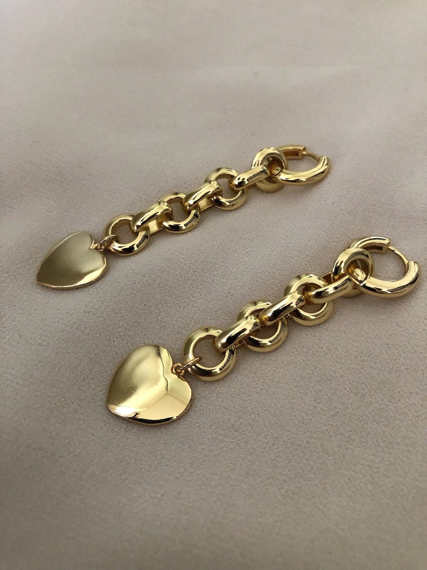 ROMI Gold Heart Earrings