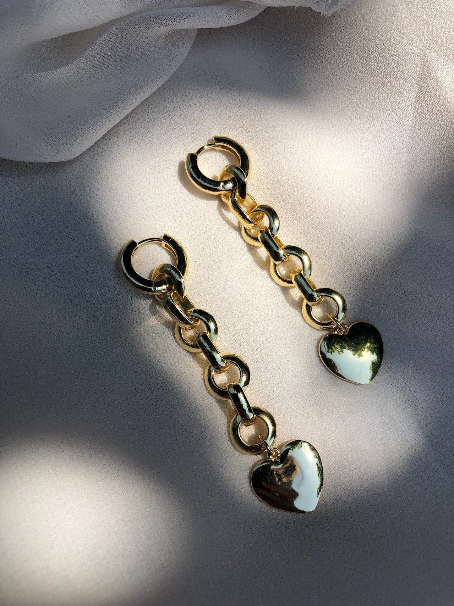 ROMI Gold Heart Earrings