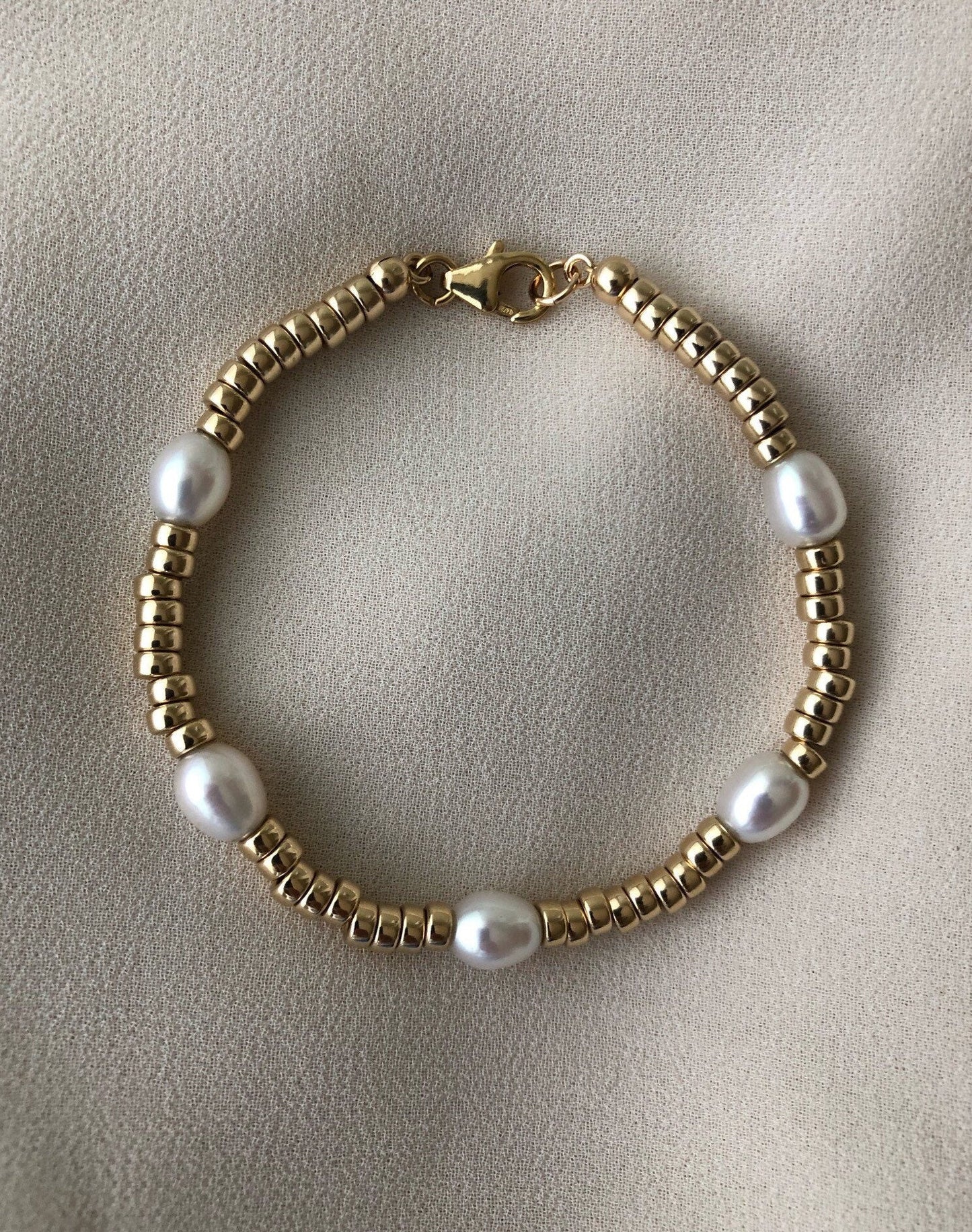 SABINE Pearl Gold Bracelet