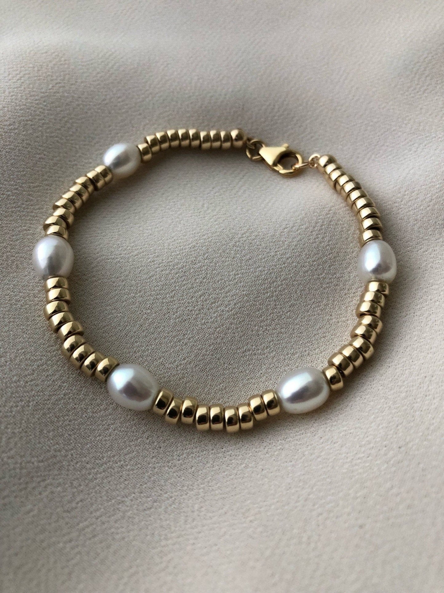 SABINE Pearl Gold Bracelet