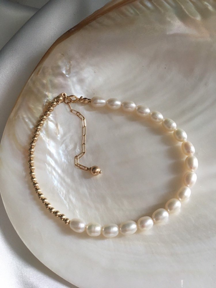 SIENE Pearl Gold Anklet