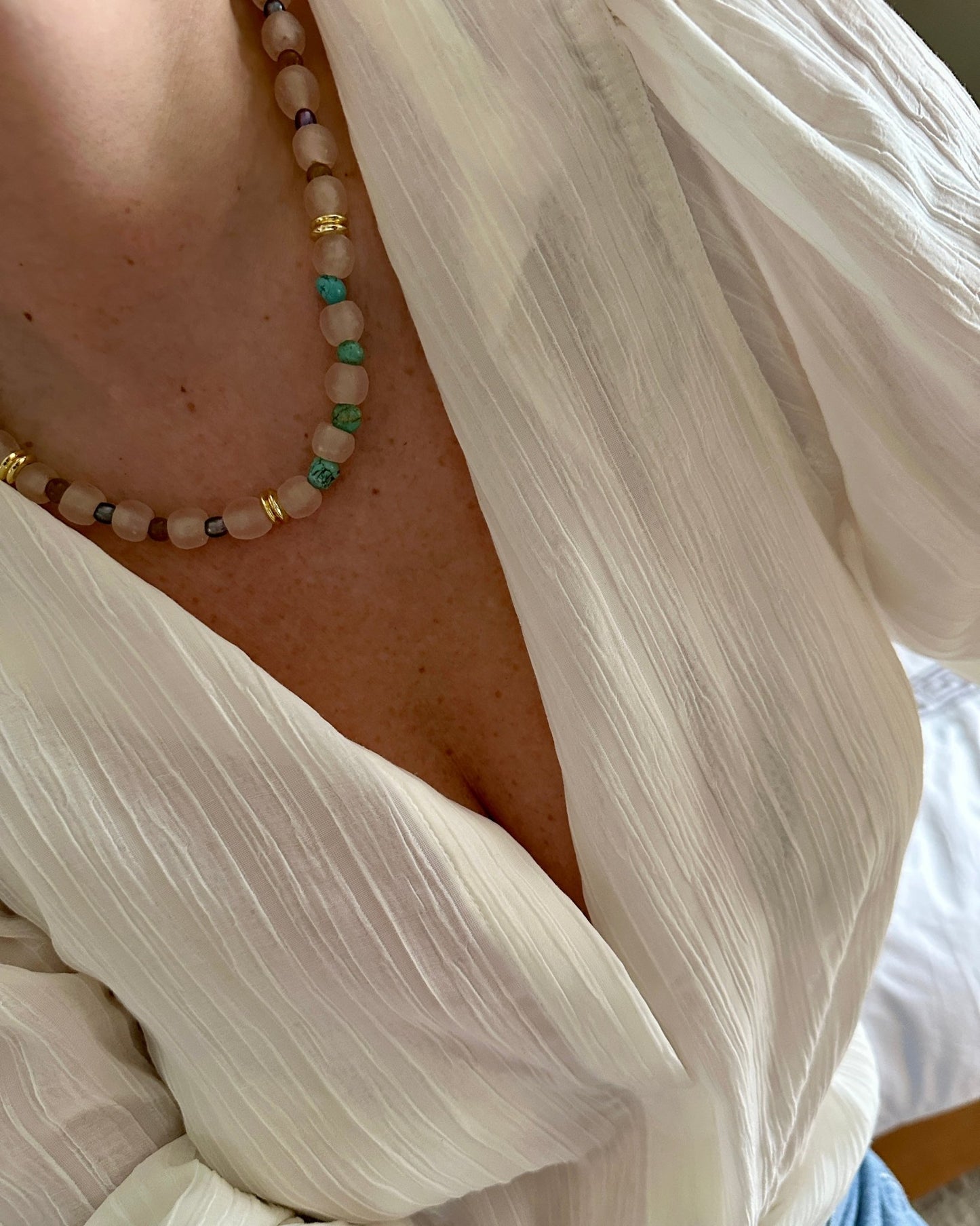 SUNA Pearl Beaded Necklace