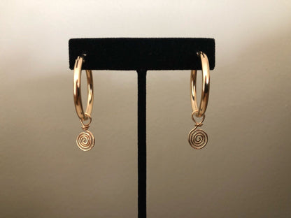 ZELIA SPIRAL HOOPS