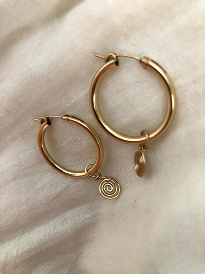 ZELIA SPIRAL HOOPS