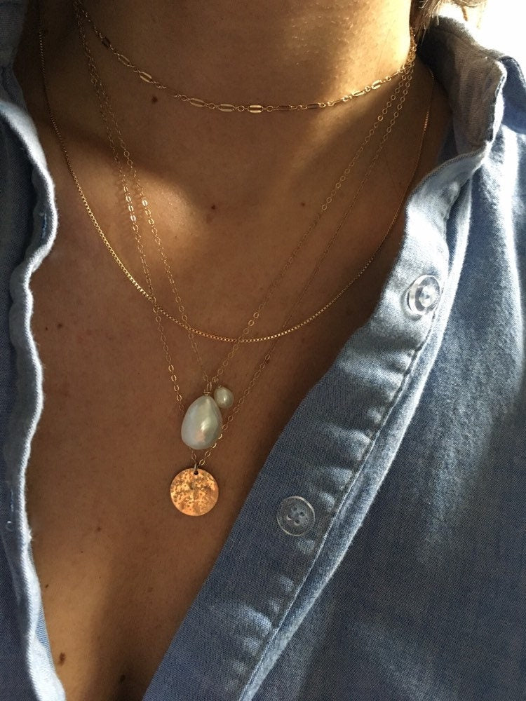 BARI Dainty Gold Necklace