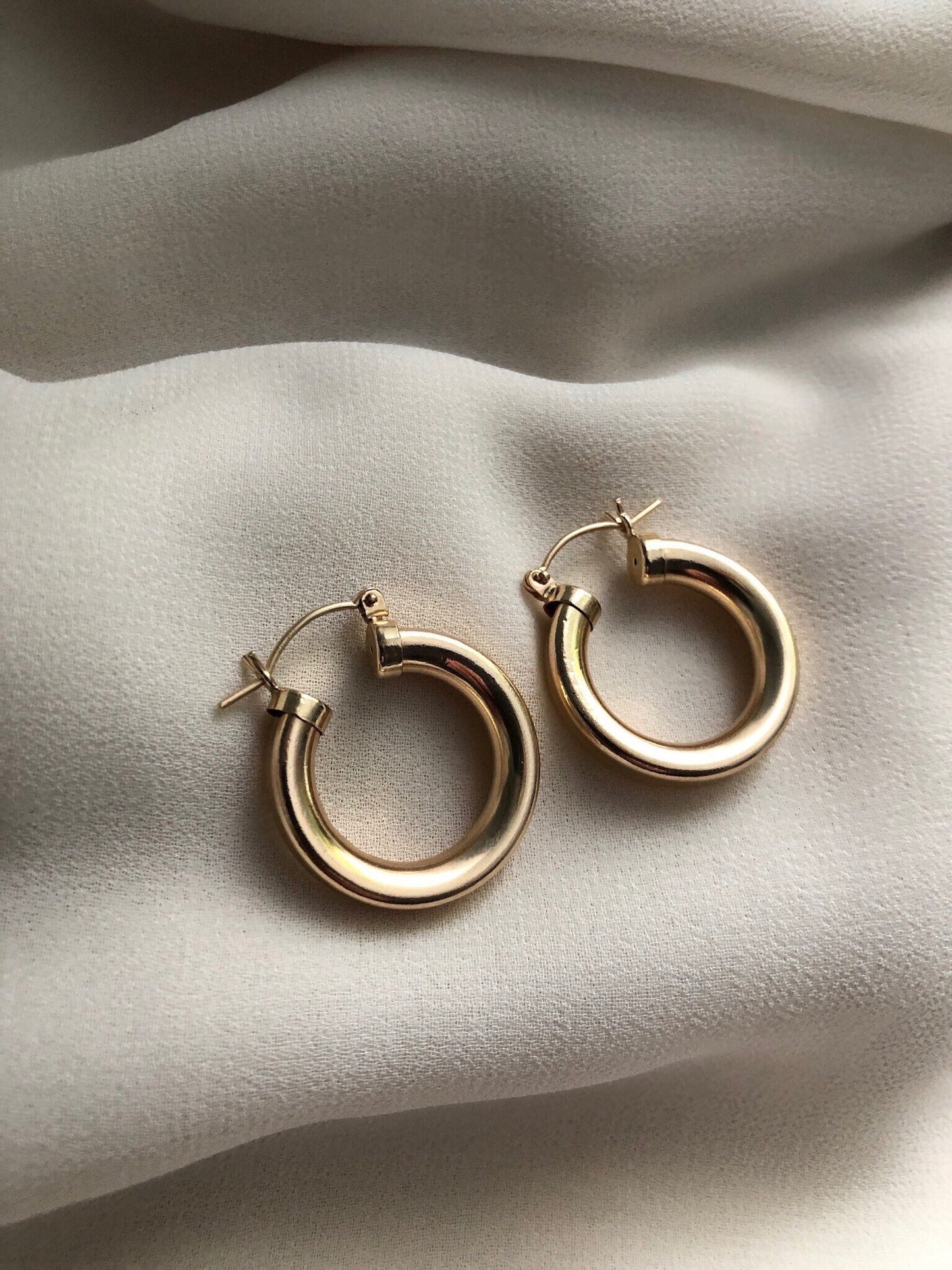 NINA Gold Hoop Earrings