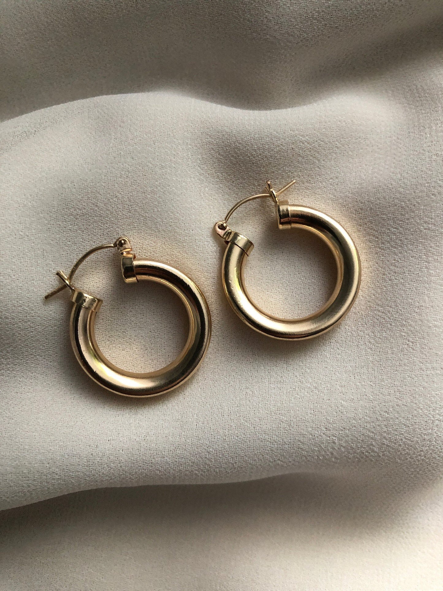 NINA Gold Hoop Earrings