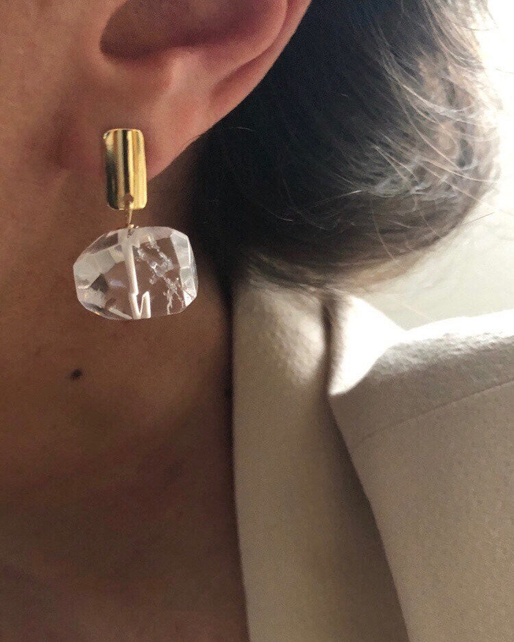 ROMA Crystal Gold Earrings