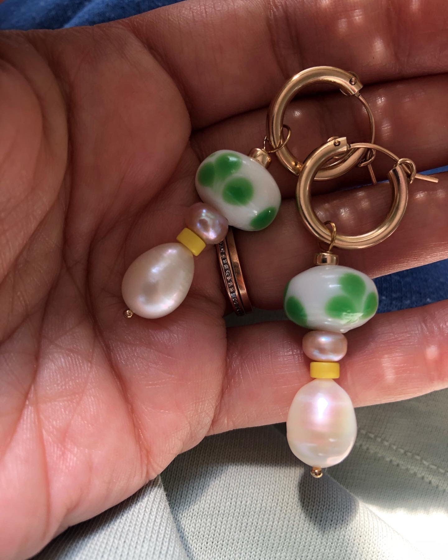 AINA Pearl Bead Earrings