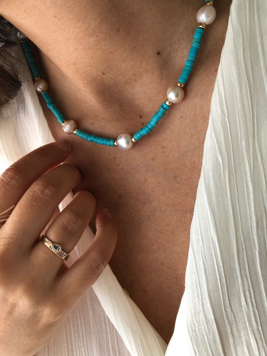 BONDI Pearl Turquoise Necklace