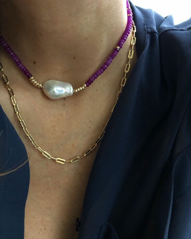 ANYA Pearl Beaded Necklace