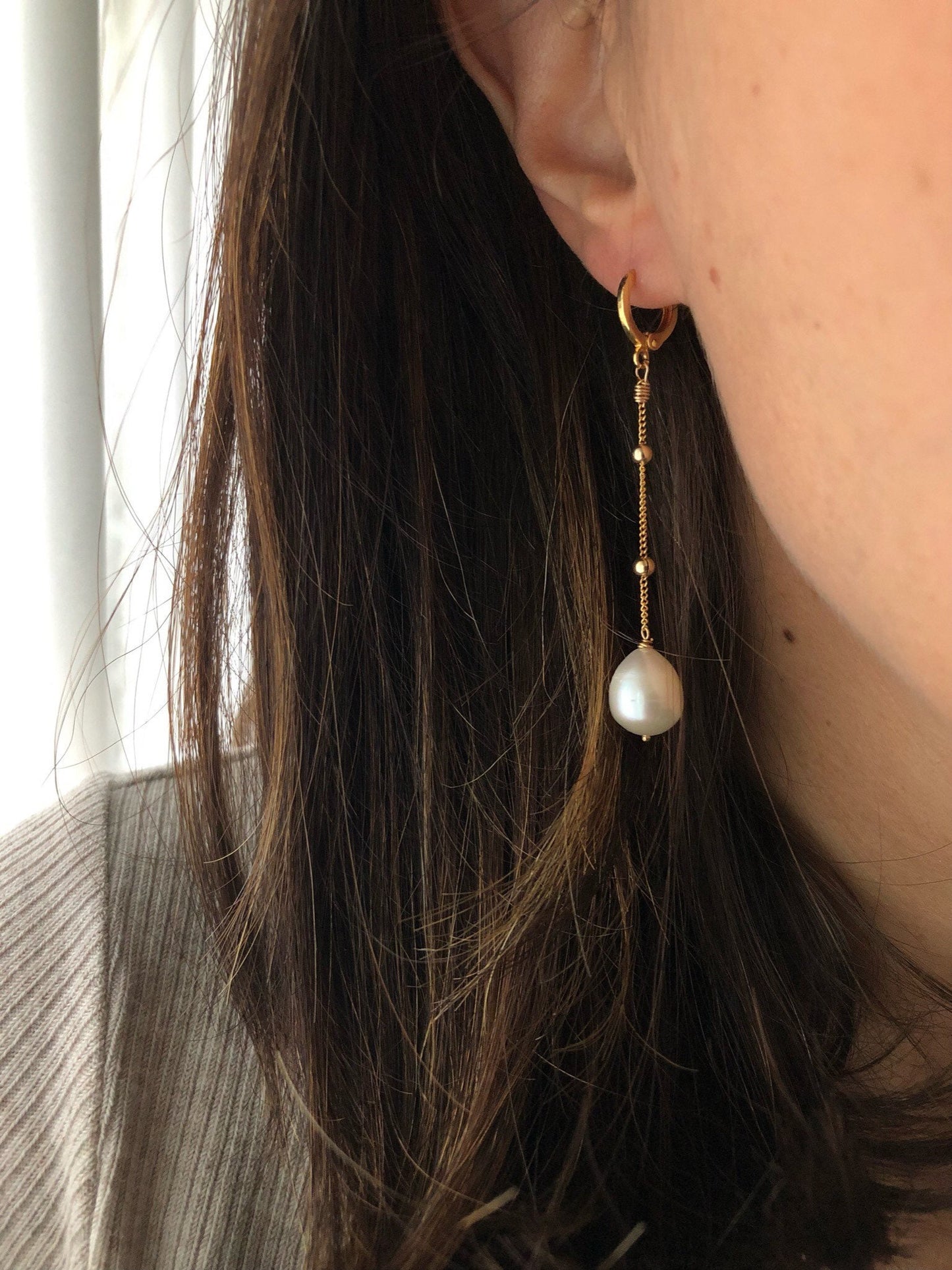 ISABELLA Pearl Gold Earrings