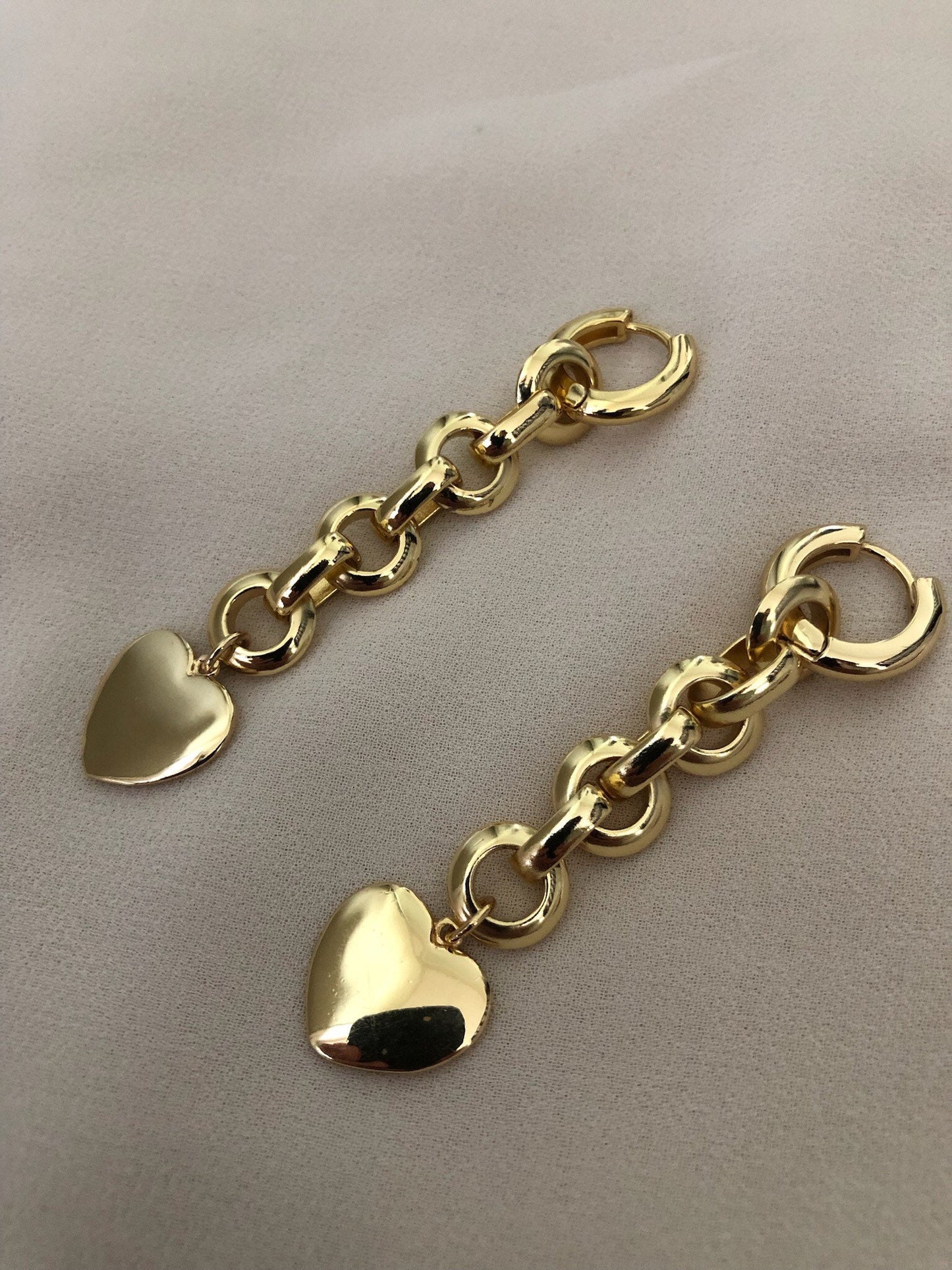 ROMI Gold Heart Earrings
