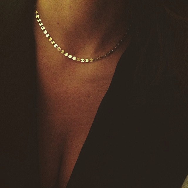 PARIS Sequin Chain Necklace
